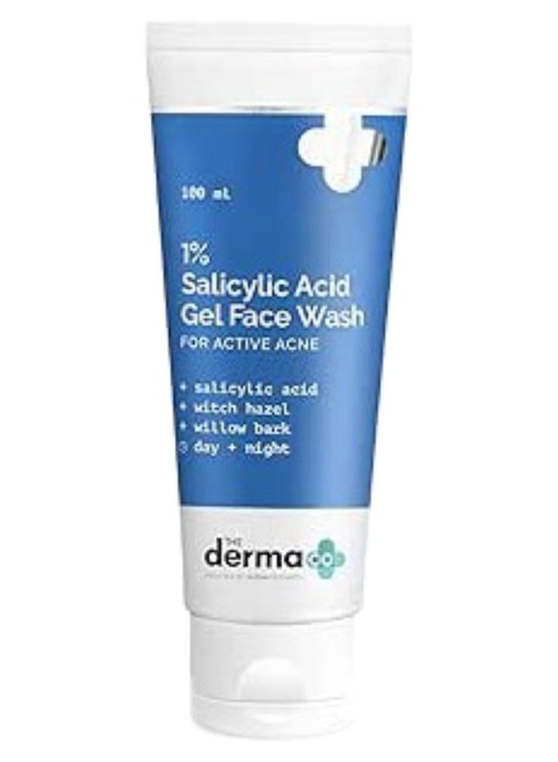 ذا ديرما كو غسول الوجه جل حمض الساليسيليك 1% من ذا ديرما كو مع حمض الساليسيليك وبندق الساحرة لحب الشباب النشط - 100 مل - Image 1
