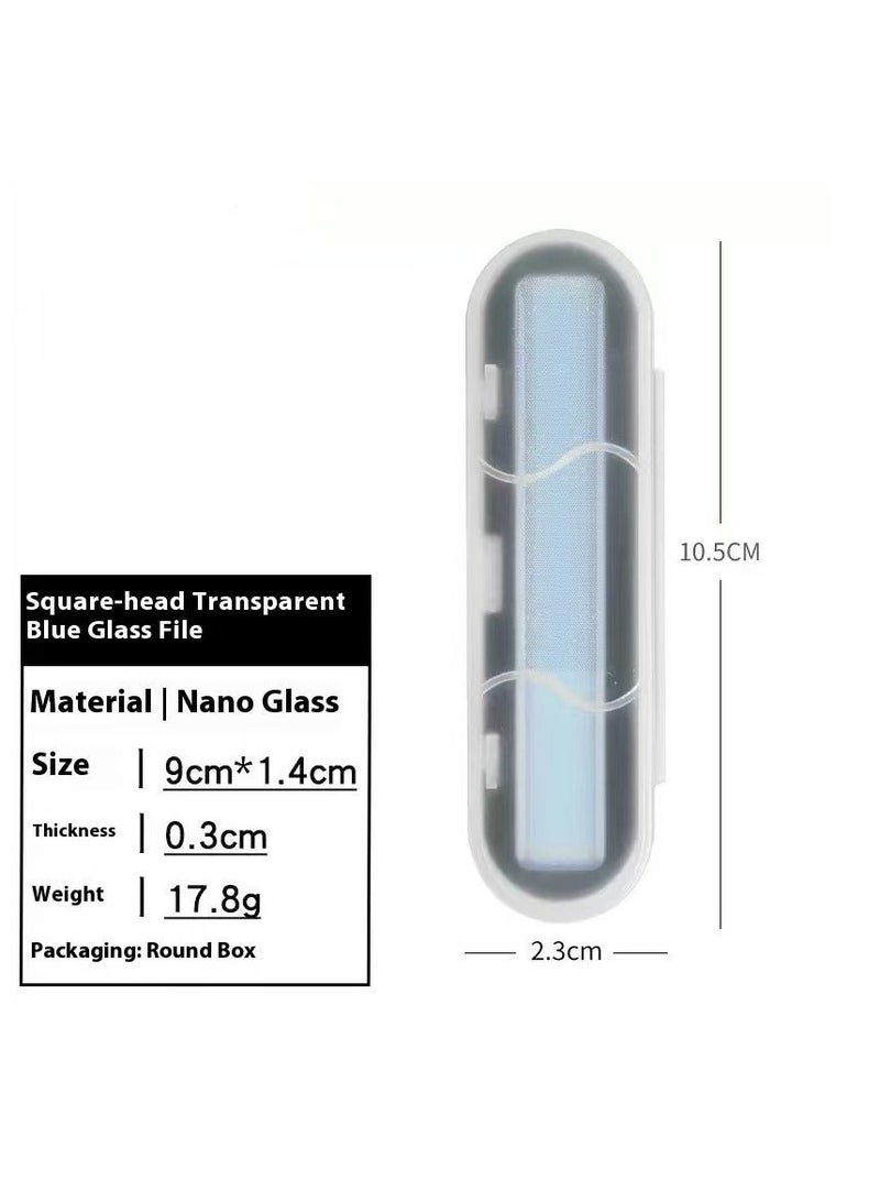 ملفات نانو مشرقة زجاج ملفات الأظافر الطبيعية كريستال لامع عازلة الملمع مع حالة للأظافر الطبيعية - Image 1