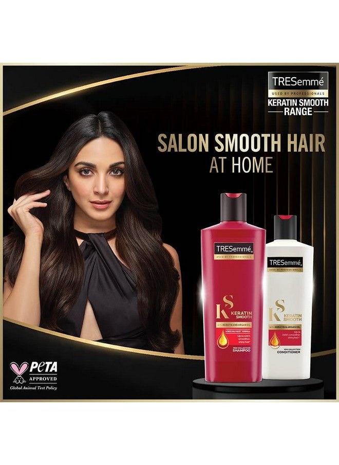 Tresemme - Keratin Smooth Shampoo 1 L With Keratin & Argan Oil For Straighter Shinier Hair Nourishes Dry Hair & Controls Frizz For Men & Women - Image 1