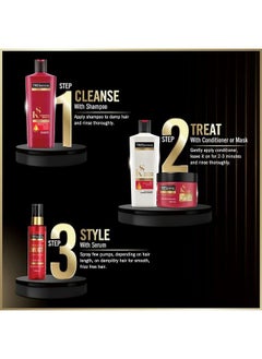 Tresemme Keratin Smooth Shampoo 1 L With Keratin & Argan Oil For Straighter Shinier Hair Nourishes Dry Hair & Controls Frizz For Men & Women  - Image 5