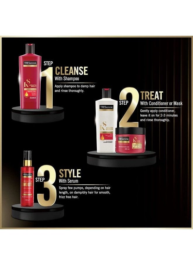 Tresemme - Keratin Smooth Shampoo 1 L With Keratin & Argan Oil For Straighter Shinier Hair Nourishes Dry Hair & Controls Frizz For Men & Women - Image 1