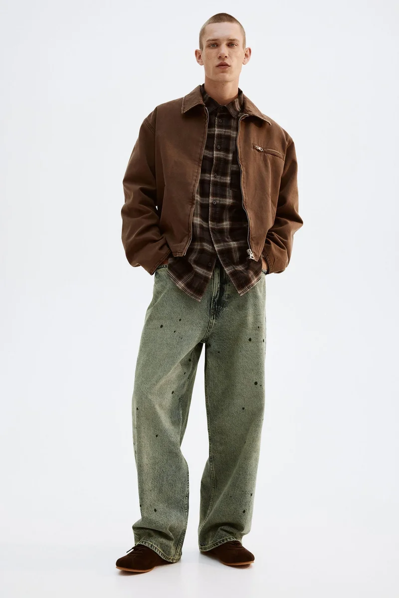 اتش اند ام جينز فضفاض