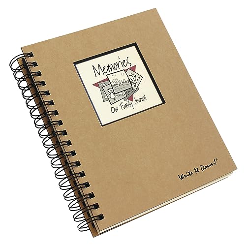 Write it Down series by Journals Unlimited, Guided Journal, Memories, Our Family Journal, Full-size 7.5"x 9", Kraft Hard Cover, Made in USA - Image 3