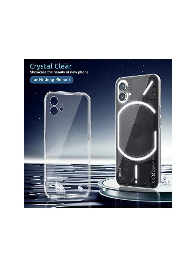 X-level Compatible Nothing Phone 1 Case Clear Slim Fit Ultra-Thin Soft TPU Anti-Slip Grip Phone Cases Lightweight Anti-Scratch Back Cover Grip - Image 2