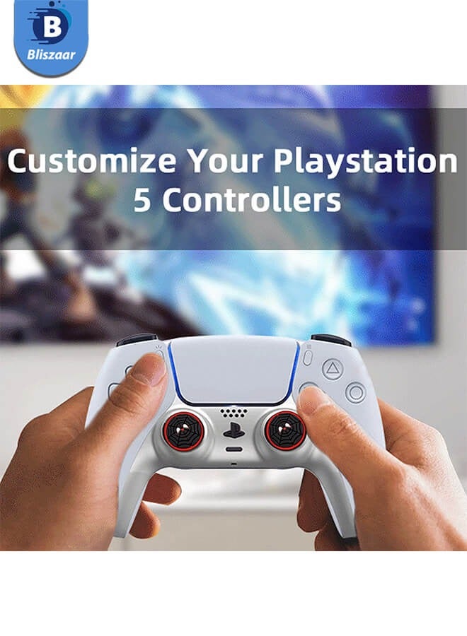 بليزار Silicone Thumb Stick Covers 10 Pairs Wireless Game Controller Grip Caps Non-Slip Protective Covers for PS5 PS4 Xbox 360 Nintendo Switch Pro Everyday Gaming Use - Image 3