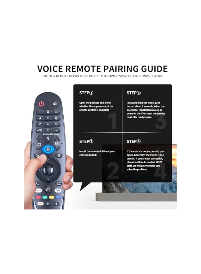 The Bros Voice Magic Remote Control for LG AN-MR20GA TV Magic Remote Replacement, with Pointer Function AKB75855501 - Image 5