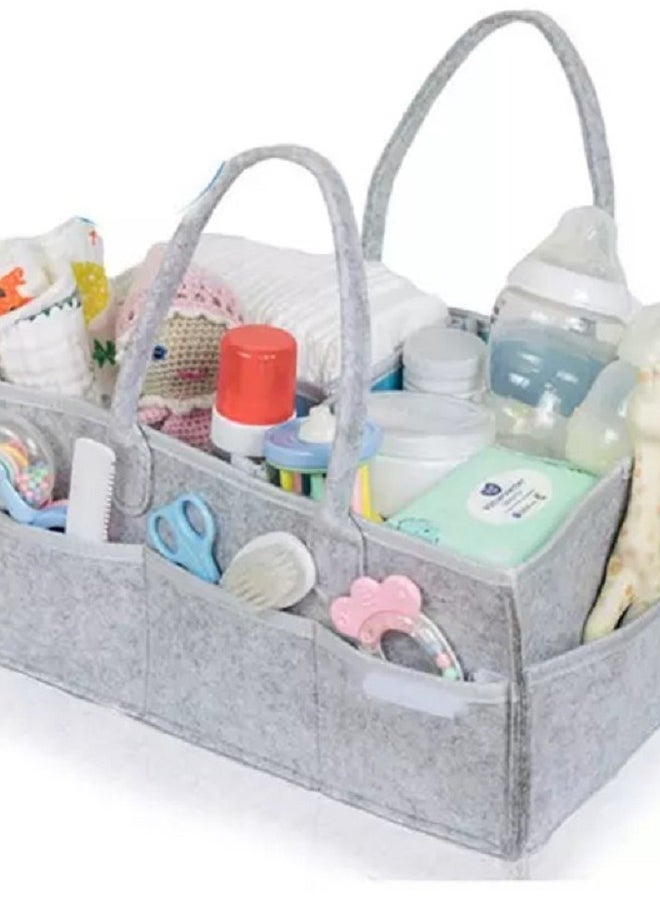Generic Baby Diaper Caddy Organizer Nursery Storage Bin Car Organizer for Diapers Changing Table Organizer Basket Shower storage Gift Portable Diaper Storage Basket  - Image 3