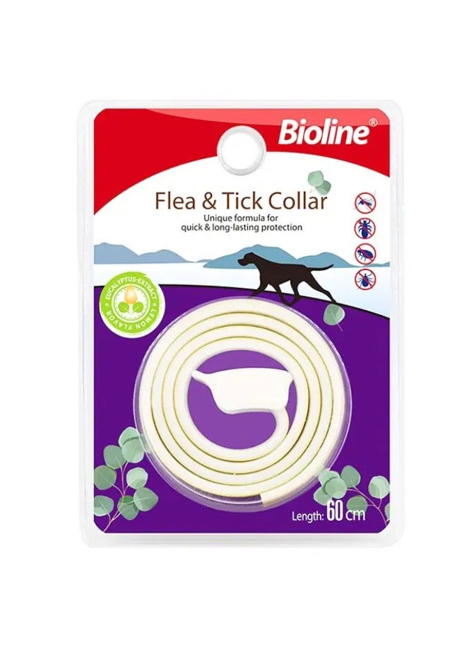 بايولاين طوق بيولين براغيث وقراد 60 سم [نكهة - الأوكالبتوس والليمون] - Image 1