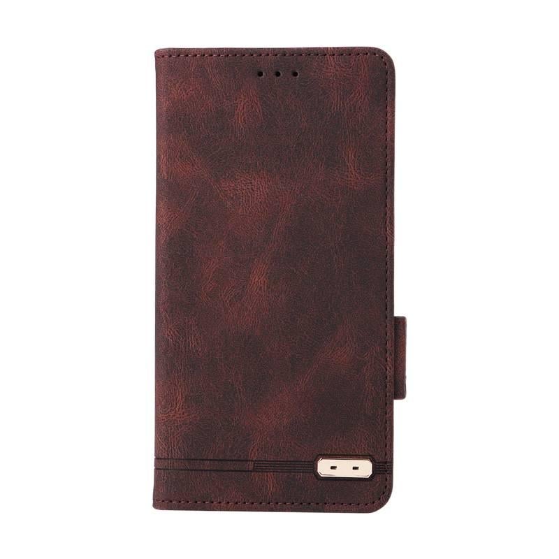 MS غطاء واقي بTPU لـ Redmi Note 15 مع حامل بطاقات ومقاومة بصمات الأصابع مع حامل قائم باللون بني بوظيفة حامل من مادة TPU باللون البني باللون الأحمر - Image 1