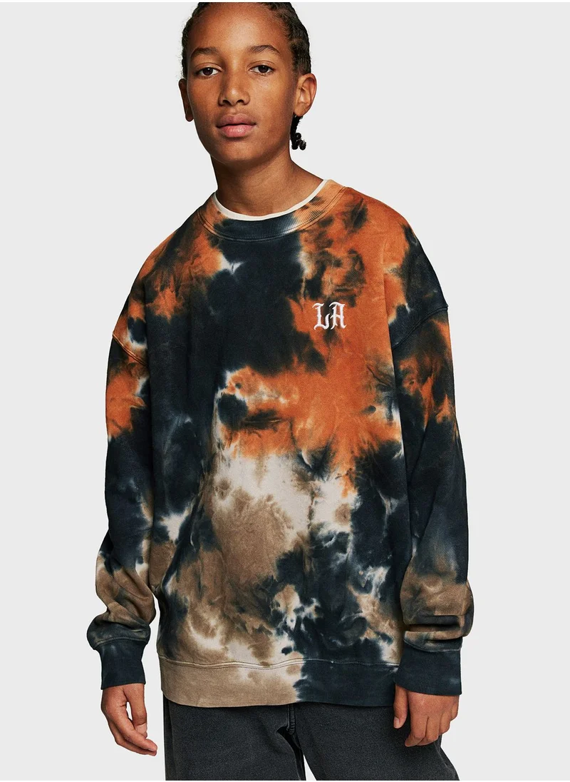 H&M Youth Tie Dye Sweatshirt