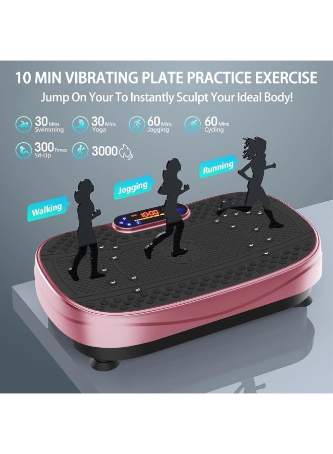 Full Body Vibration Exercise Machine – Home Fitness Platform with Resistance Bands and Speed ​​Control - Image 2