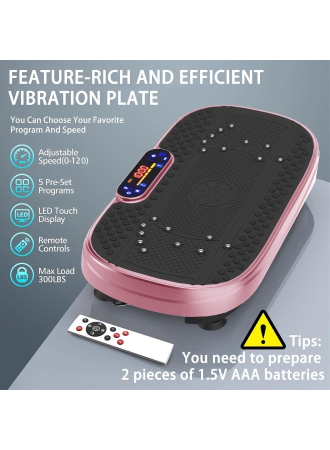 Full Body Vibration Exercise Machine – Home Fitness Platform with Resistance Bands and Speed ​​Control - Image 3