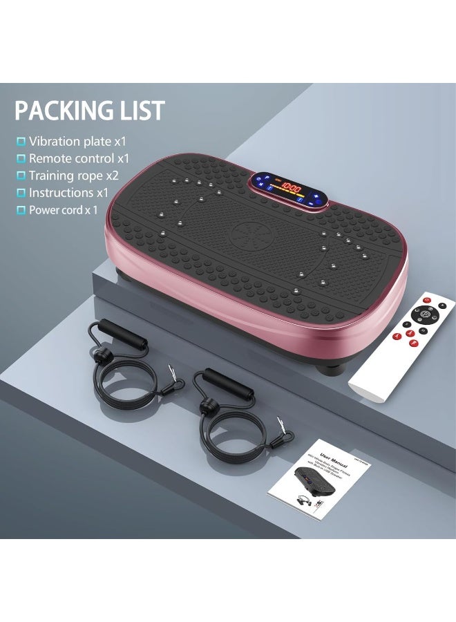Full Body Vibration Exercise Machine – Home Fitness Platform with Resistance Bands and Speed ​​Control - Image 5