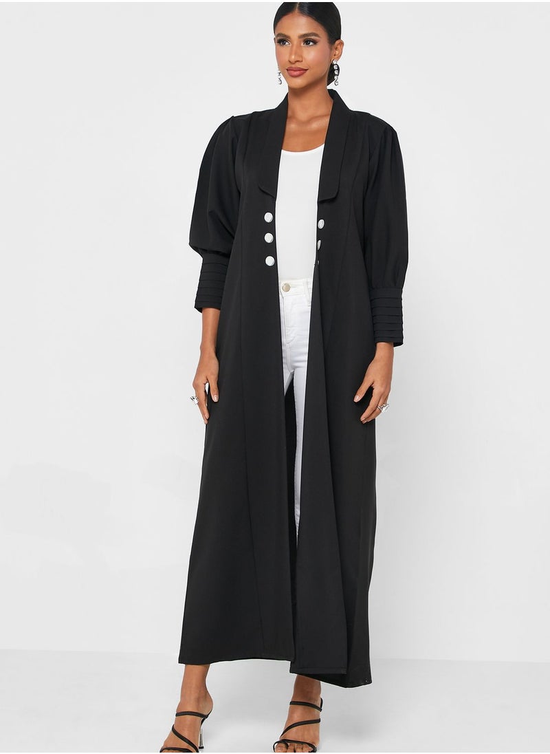 Khizana Embroidered Detail Abaya With Sheila  - Image 1