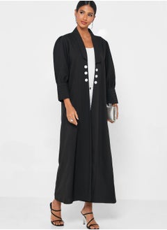 Khizana Embroidered Detail Abaya With Sheila  - Image 5