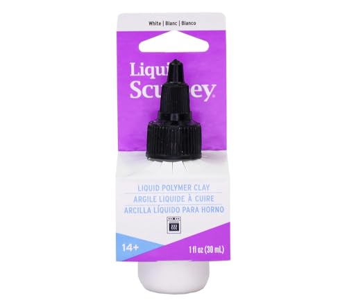 Sculpey سكلبي سائل سكلبي سائل بوليمر خبز في الفرن، أبيض، زجاجة 1 أونصة، رائع للمجوهرات، العطلات، الأعمال اليدوية، الوسائط المختلطة، ملصقات النوافذ، ديكور المنزل والمزيد! رائع للمبتدئين والفنانين!  - Image 1