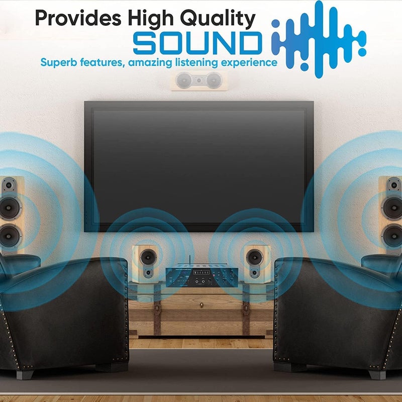 Tech-Lobby ® Sterio Sound 5500 watt p.m.p.o Amplifier with Recording,Echo MIC, New Feature USB,AUX,MIC,BLUTHOOTH,AV,2RC-Build in BLUTHOOTH with 8 Transistor 4 Channel Circuit Power AV Amplifier - Image 4