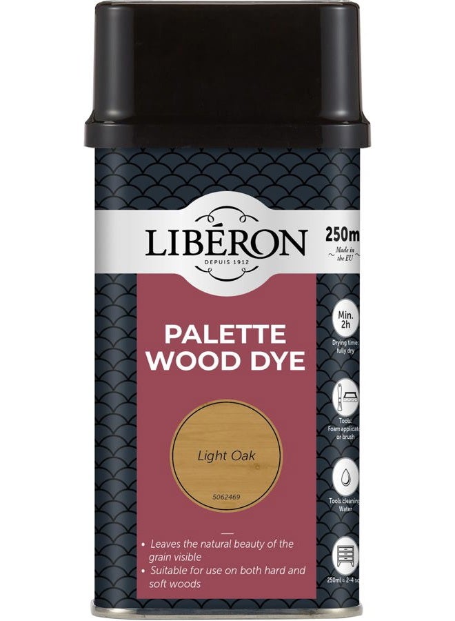 Liberon Palette Wood Dye Light Oak 250ml - Image 1