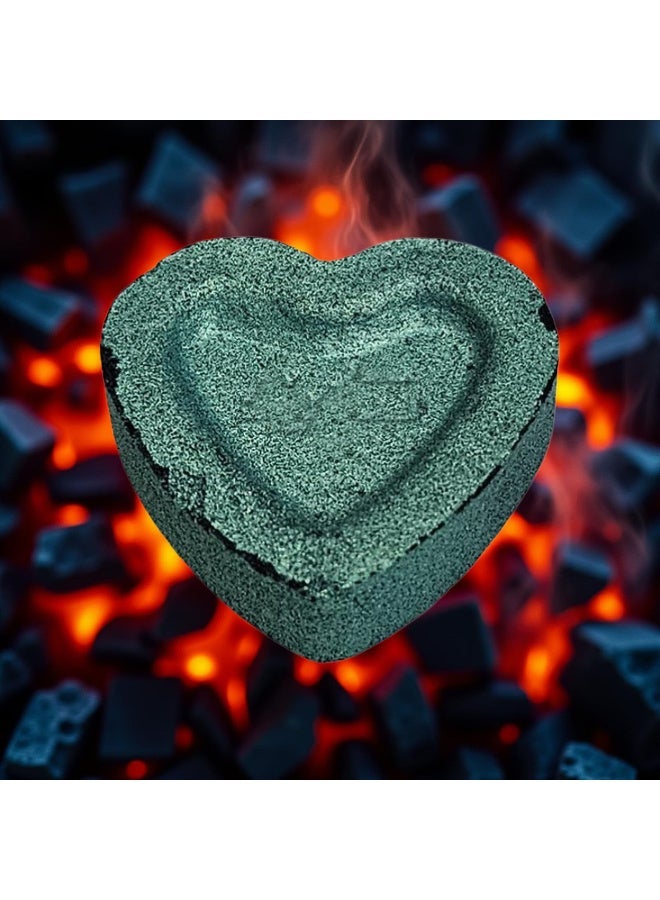 Heart-shaped colored charcoal in a heart-shaped box, 60 pieces in assorted colors - Image 4