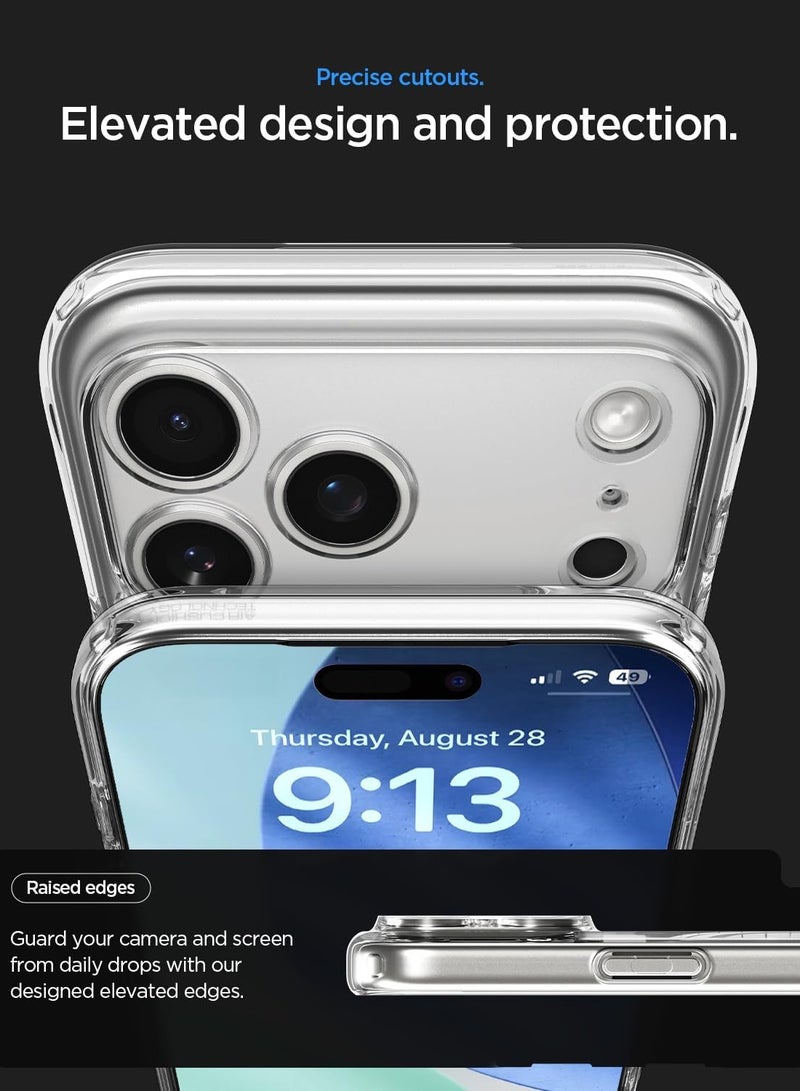 Spigen غطاء حماية Ultra Hybrid MagFit لجهاز iPhone 17 Pro Max مع MagSafe (2025) - زيرو وان تيتانيوم طبيعي - Image 5