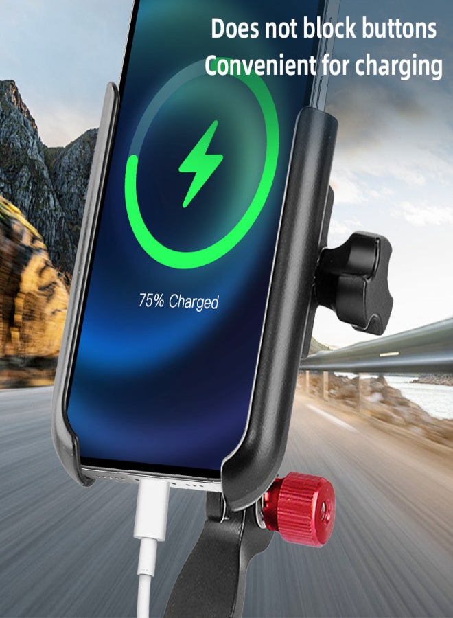 ويل آب حامل هاتف للدراجة قابل للتعديل بزاوية 360 درجة، مصنوع من سبائك الألومنيوم، حامل هاتف ذكي، حامل ملاحة للدراجات الجبلية - Image 2