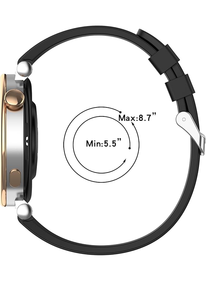 إيروريكس عبوتان من سوار ساعة سيليكون متوافق مع ساعة هواوي جي تي 4 الذكية سوار رياضي ناعم بديل مقاوم للماء لساعة هواوي جي تي 4 41 مم ملحقات الساعة الذكية - Image 4