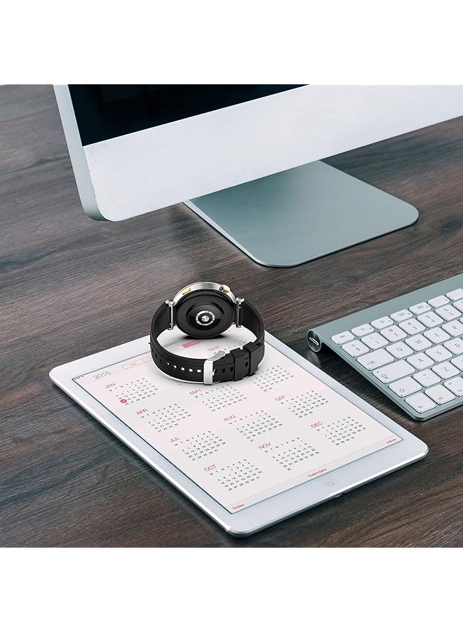 إيروريكس عبوتان من سوار ساعة سيليكون متوافق مع ساعة هواوي جي تي 4 الذكية سوار رياضي ناعم بديل مقاوم للماء لساعة هواوي جي تي 4 41 مم ملحقات الساعة الذكية - Image 5