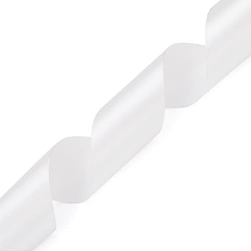 Nsilu 25 Yards 1-1/2 inches Wide Satin Ribbon Suitable for Wedding, Party and Gift Box Packaging Ribbon (White, 1-1/2") - Image 3