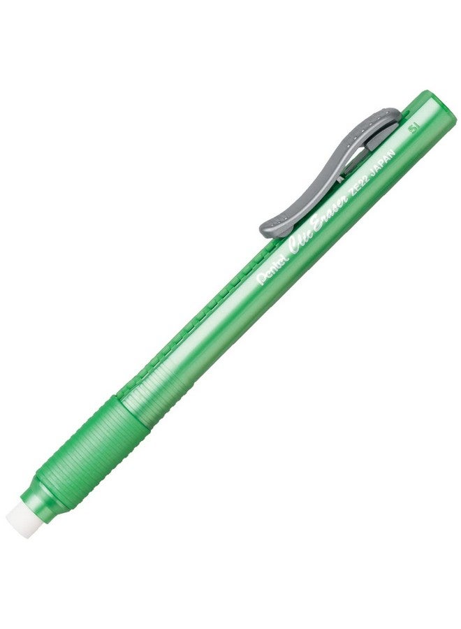 Pentel Pentel Clic Eraser, Retractable Eraser Pen Style Grip - Pack of 5 Assorted Colors with 3 Refills  - Image 4
