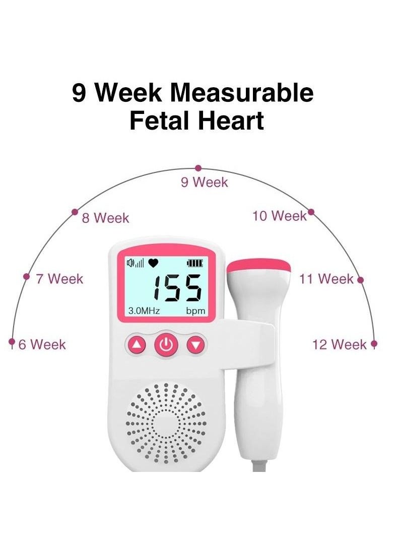 General - Portable Ultrasound Doppler Fetal Heart Rate Monitor with LCD Screen - Image 1