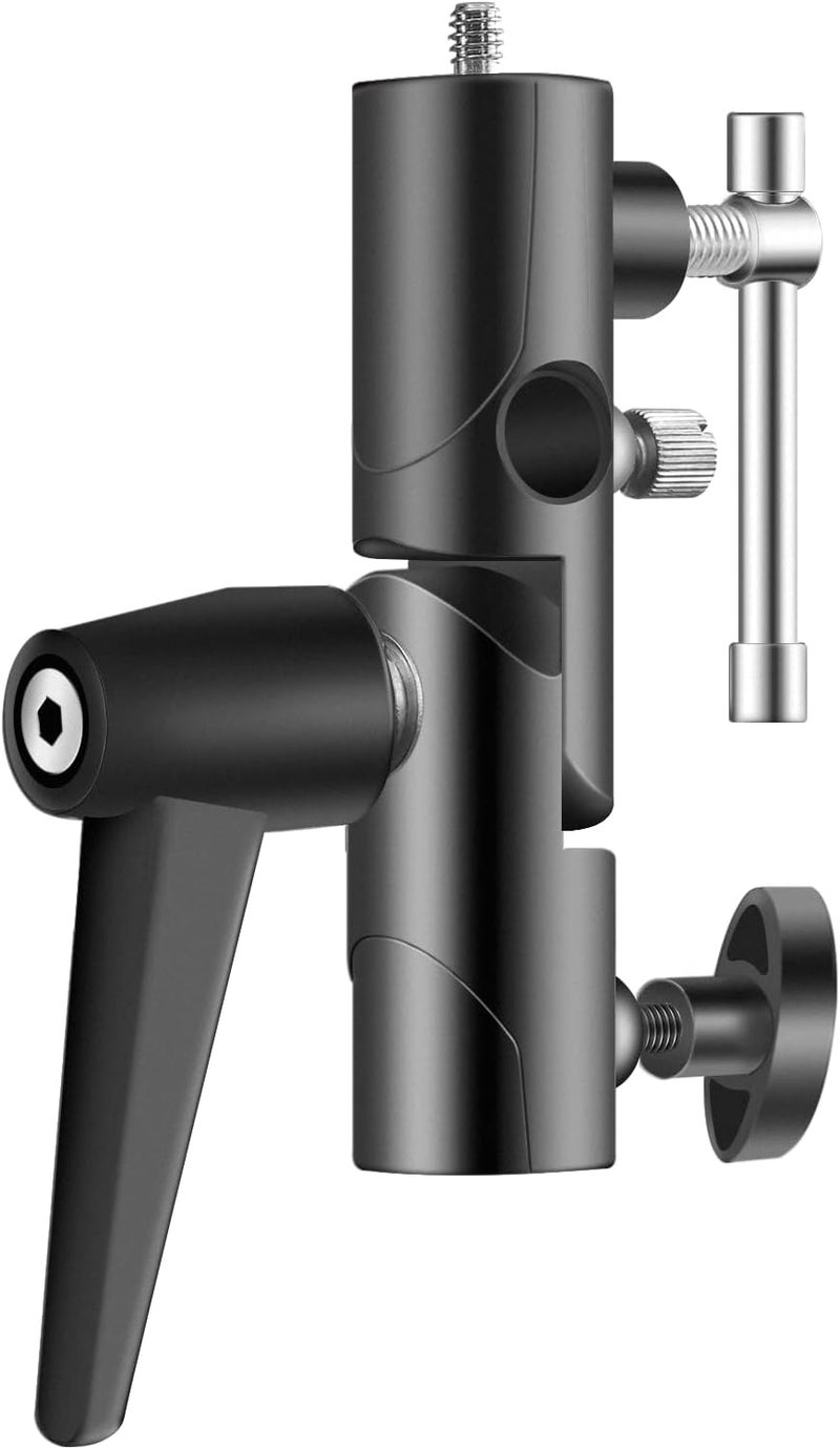 Wellmaking Flash Speedlite Bracket for Camera - Swivel Design with Umbrella/Reflector Mount, Compatible with Canon, Nikon, Pentax, Olympus, Nissin, Metz and More - Image 2