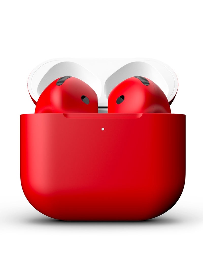 Craft MERLIN CRAFT CUSTOMIZED APPLE AIRPODS 4 RED MATTE - Image 1