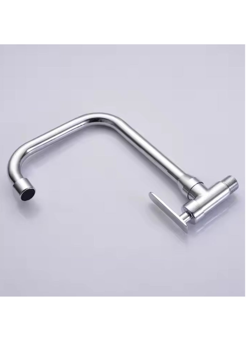 Kana KANA Kitchen Faucet  Water Sink Tap, Heavy Duty Sink Mixer with 360 Degree Rotating, Stainless Steel Kitchen Tap Mixer, Single Lever Basin Mixer, Deck Mounted Lavatory Brass Tap, Washbasin Faucet Bathroom Fixtures pack of 2.  - Image 3