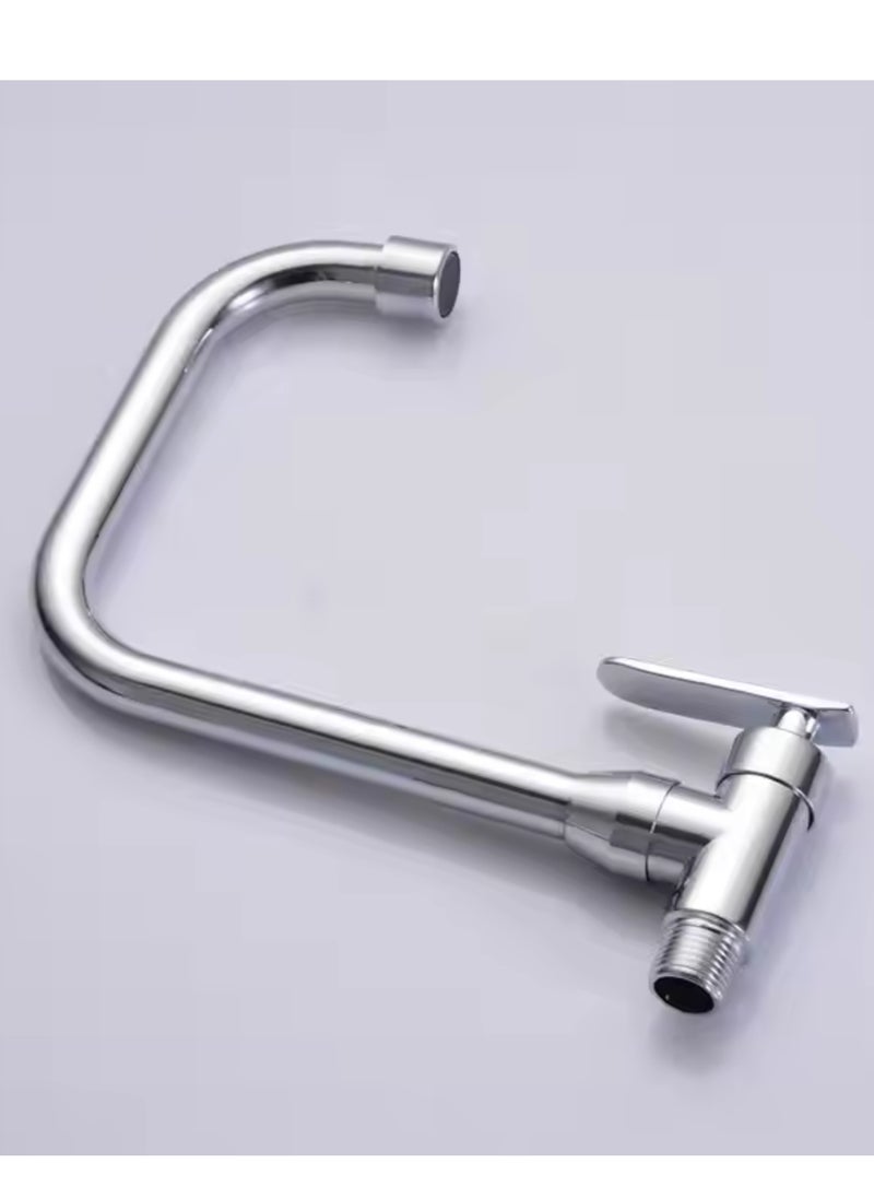 Kana KANA Kitchen Faucet  Water Sink Tap, Heavy Duty Sink Mixer with 360 Degree Rotating, Stainless Steel Kitchen Tap Mixer, Single Lever Basin Mixer, Deck Mounted Lavatory Brass Tap, Washbasin Faucet Bathroom Fixtures pack of 2.  - Image 5