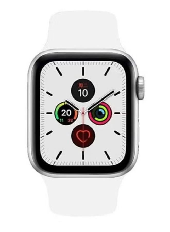 Zaboon Sports Band for Apple Watch 42/44/45mm Soft Silicone Replacement Wrist Strap Compatible with iWatch Apple Watch Series 7/SE/6/5/4/3/2/1 Soft White  - Image 2