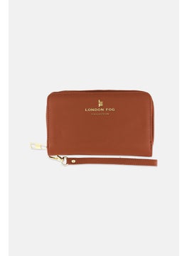 Women Brand Logo Wallet 11 H x 18 L x 2 W cm, Brown