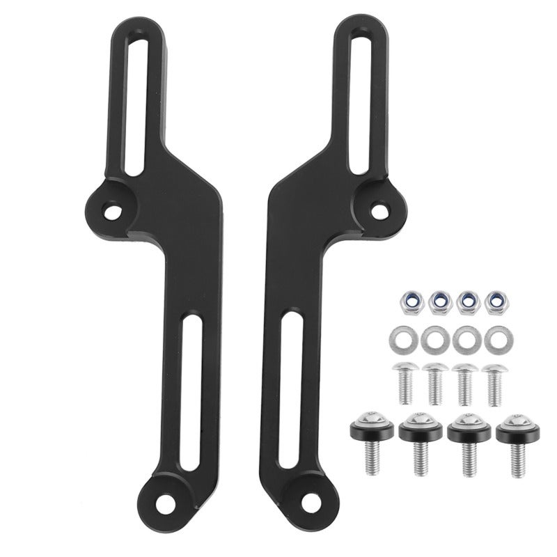 Motorcycle Windshield Adjusters Kit: CNC 6061 T6 Aluminum, Infinitely 12-52mm Height Adjustable, Anti-Corrosion - Noise Reducing Windscreen Risers for Honda CB500X 2017-2020 Adventure & Touring Bikes - Image 1
