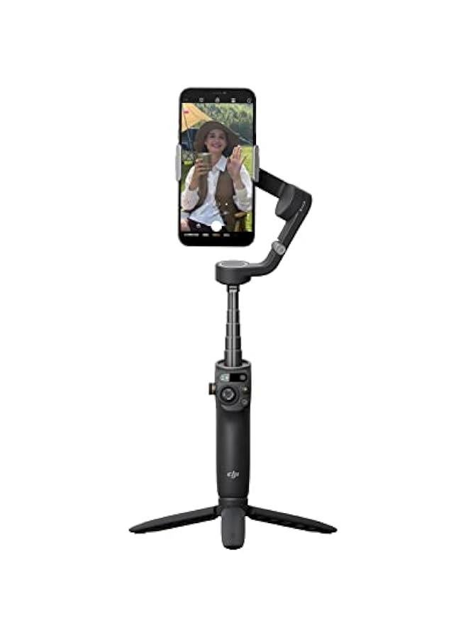 Arabest DJI Osmo Mobile 6 Smartphone Stabilizer: 3-Axis Gimbal with Extension Rod and Object Tracking. Portable Vlogging Stabilizer in Slate Gray.  - Image 1
