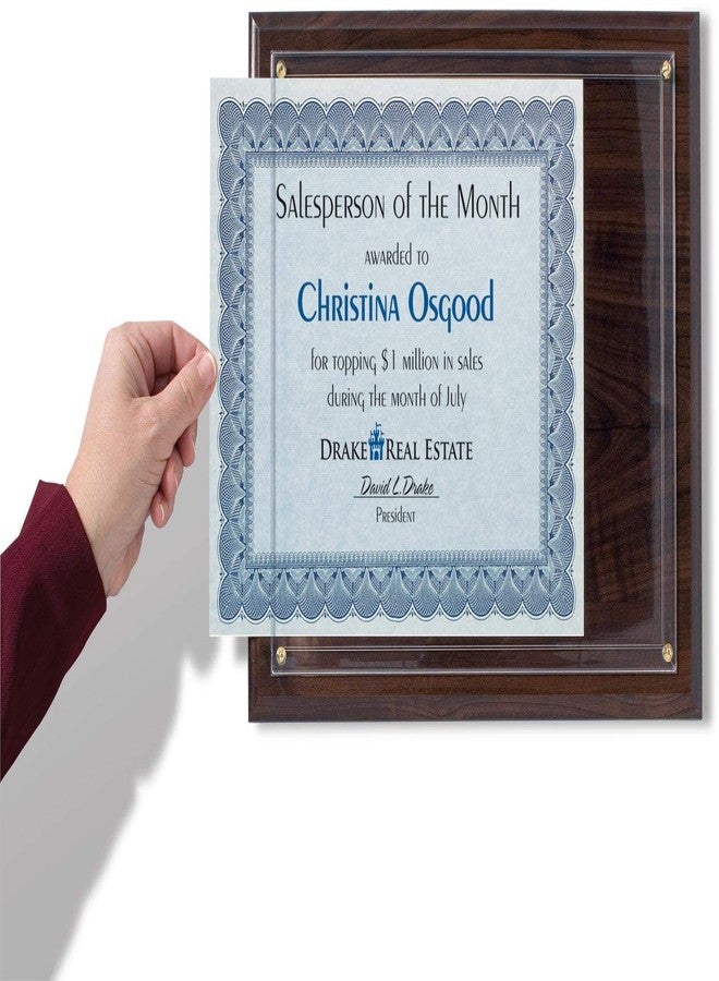 PaperDirect Walnut Finish Wood Slide-in Certificate Wall Plaque, Recognition Award For School, Work, Appreciation Awards - Image 3
