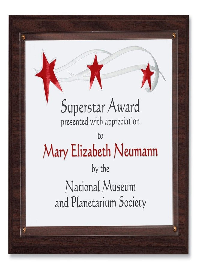 PaperDirect Walnut Finish Wood Slide-in Certificate Wall Plaque, Recognition Award For School, Work, Appreciation Awards - Image 2