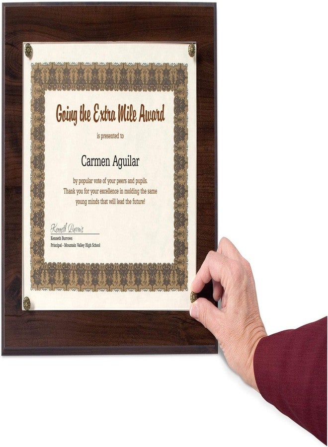 PaperDirect Walnut Finish Wood Slide-in Certificate Wall Plaque, Recognition Award For School, Work, Appreciation Awards - Image 4
