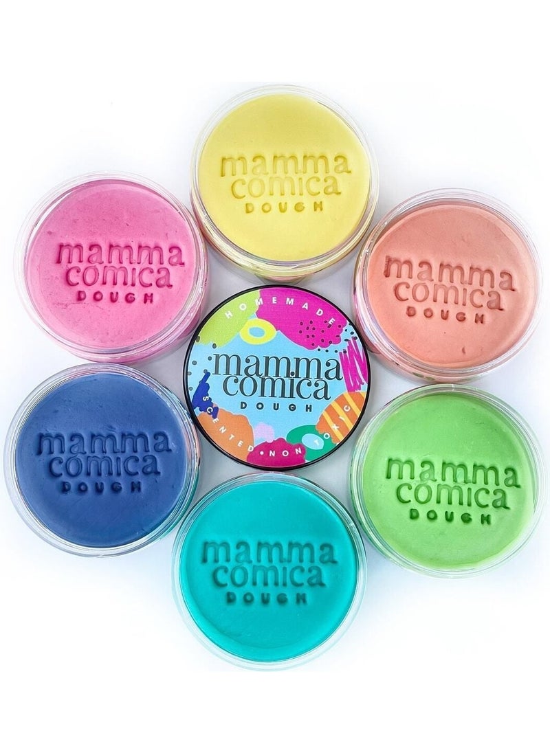 Mammacomica Dough - Pastel Play Dough 6-pack - 130 gr - Image 1