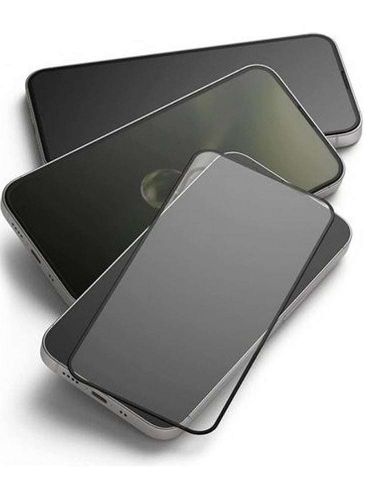 shAyzee 2 Pack Tempered Glass Screen Protector For iPhone 13/13 Pro 6.1 Inch Clear/Black - Image 5