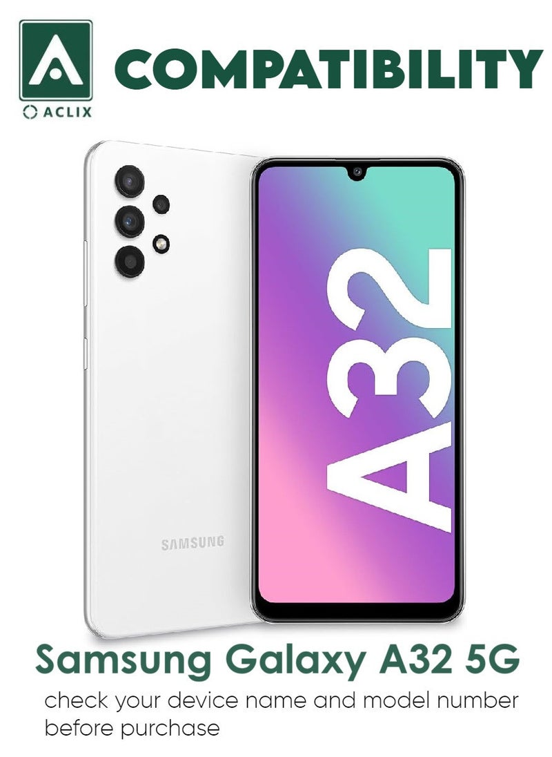ACLIX 5 Pieces Antistatic ESD Dustproof Premium Quality High Definition Tempered Glass Screen Protector Designed For Samsung Galaxy A32 5G - Image 3