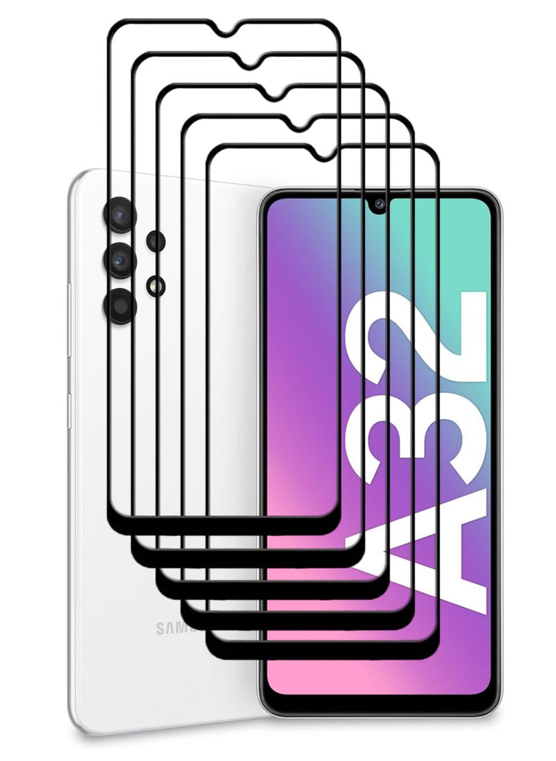 ACLIX 5 Pieces Antistatic ESD Dustproof Premium Quality High Definition Tempered Glass Screen Protector Designed For Samsung Galaxy A32 5G - Image 1