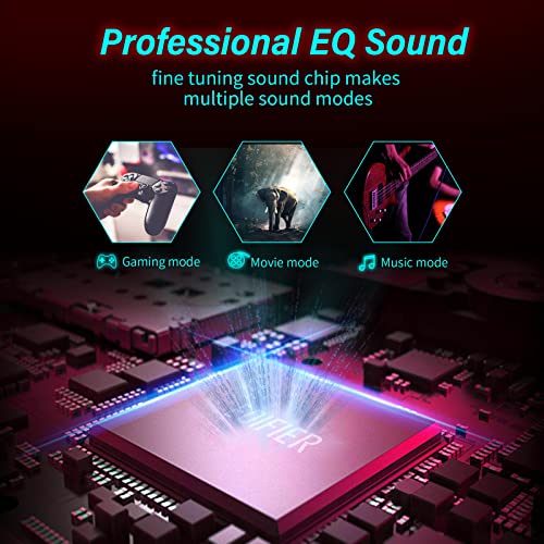EDIFIER مكبرات الصوت Edifier G2000 بقوة 32 واط لأجهزة الكمبيوتر المكتبية والألعاب واللابتوب وماك ووفر مكبرات الصوت بلوتوث USB مدخل 3.5 مم إضاءة RGB مكبرات صوت متعددة الوسائط حمراء - Image 3