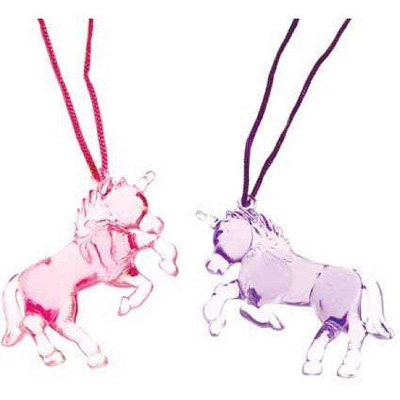 U.S. Toy Princess Unicorn Necklaces, FBA_JA743, Pink,Purple, 28"