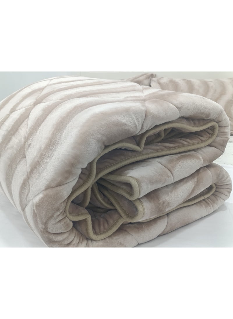 Ocra Blanket Duvet set Beige 3 pieces - Image 3