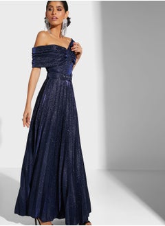Namshi x Tamara Jamal Bardot Shimmer Dress  - Image 1
