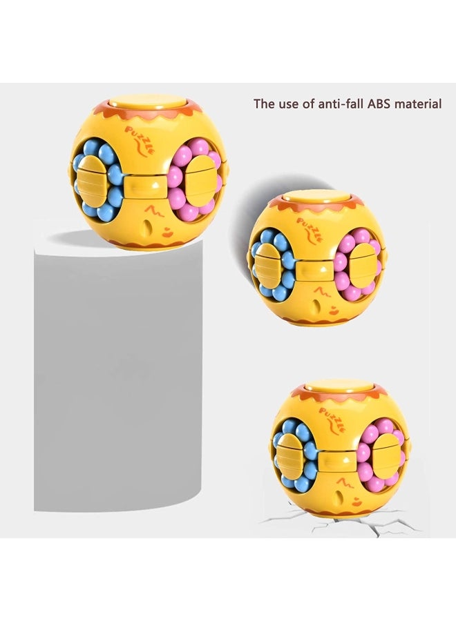 2 In1 Rotating Fidget Spinner Magic Bean Infinity Cube Stress Relief Ball - Image 2
